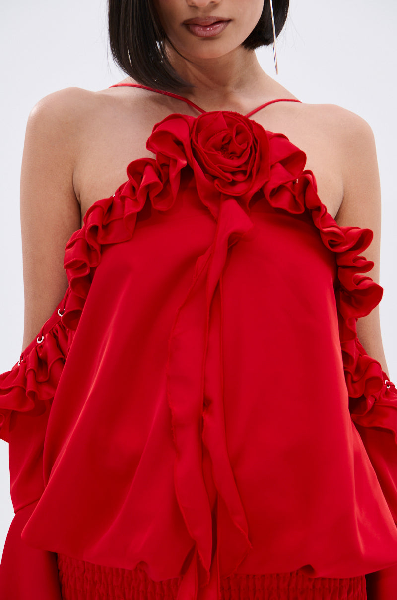 akira red dress AKIRA Love Potion Maxi Dress | Red