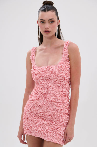 akira lexi floral mini dress geisha designs 3d floral asymmetrical mini dress LEXI FLORAL MINI DRESS AKIRA