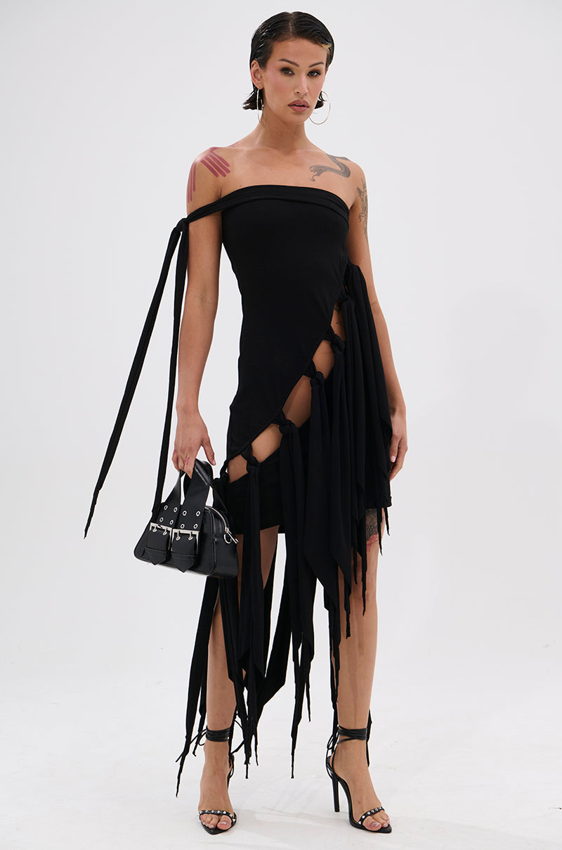 REVERIE MINI DRESS WITH TIES – AKIRA
