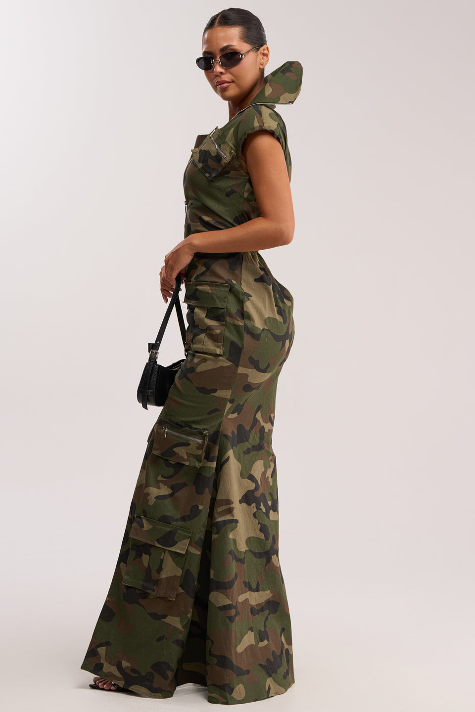 camouflage dress for women NOW YOU SEE ME CAMO PRINT MAXI DRESS – AKIRA