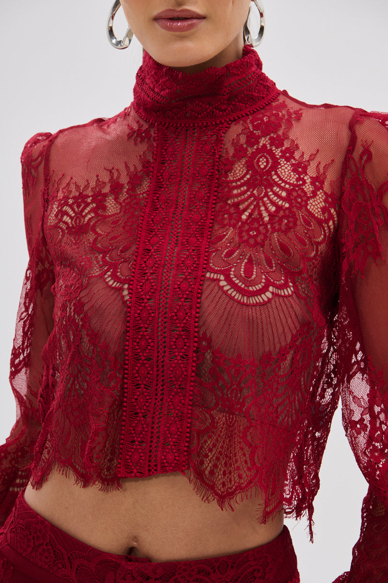 LOVE LOST LACE BLOUSE – AKIRA