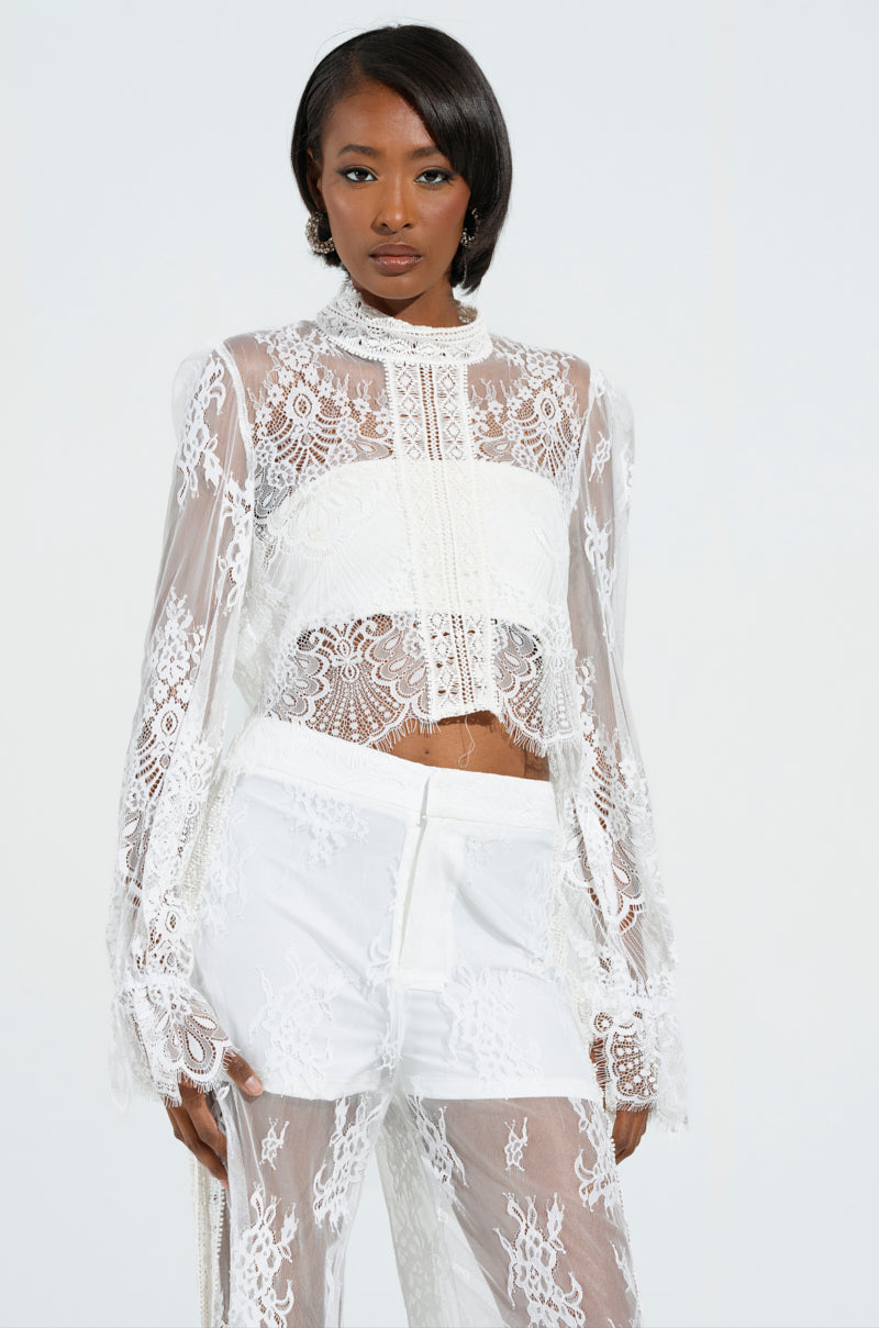 MISS ME YET LACE BLOUSE – AKIRA