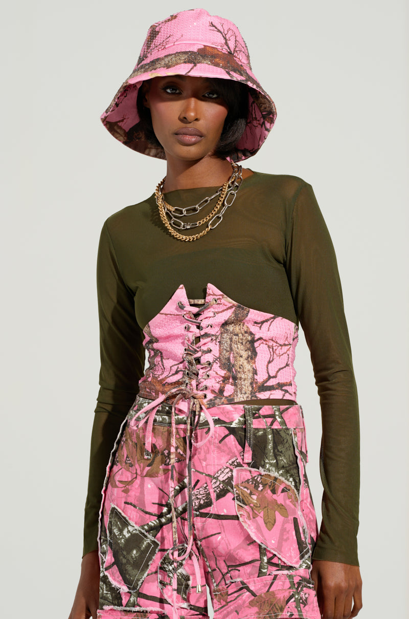 YOU CANT SEE ME CAMO LACE UP BELT – AKIRA YOU CANT SEE ME CAMO LACE UP BELT – AKIRA