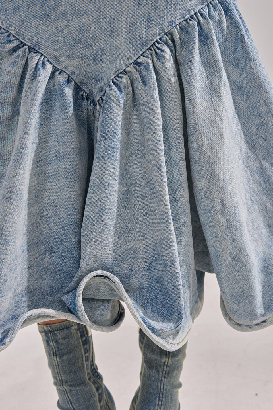 denim dress with sleeves DENIM FOR DAYS MAXI DRESS – AKIRA