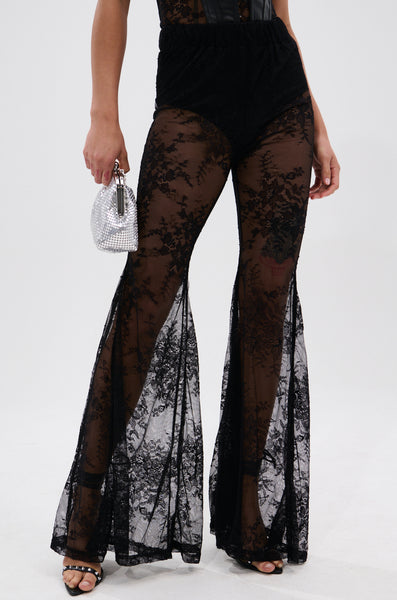 TOO GOOD FOR THIS LACE FLARE LEGGING – AKIRA