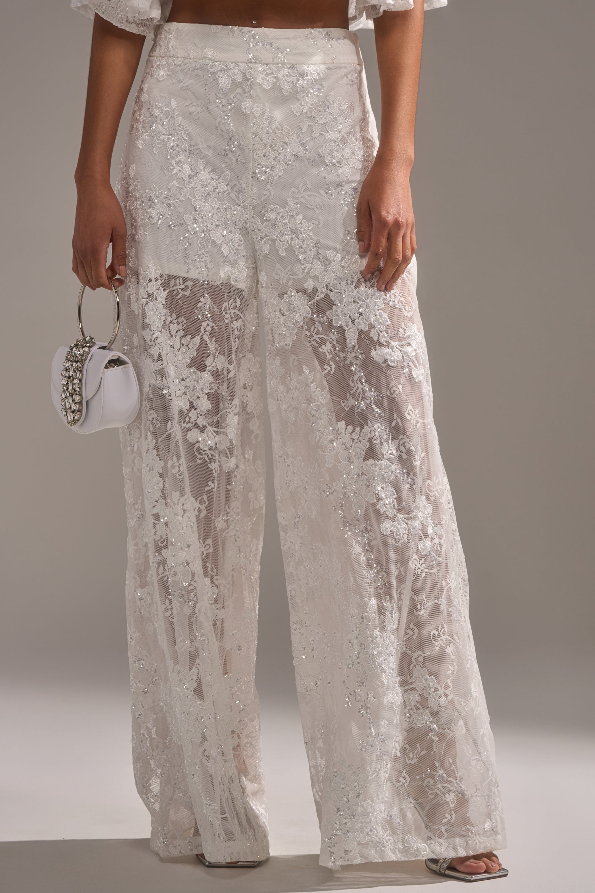 EVA LACE WIDE LEG PANT AKIRA — free download