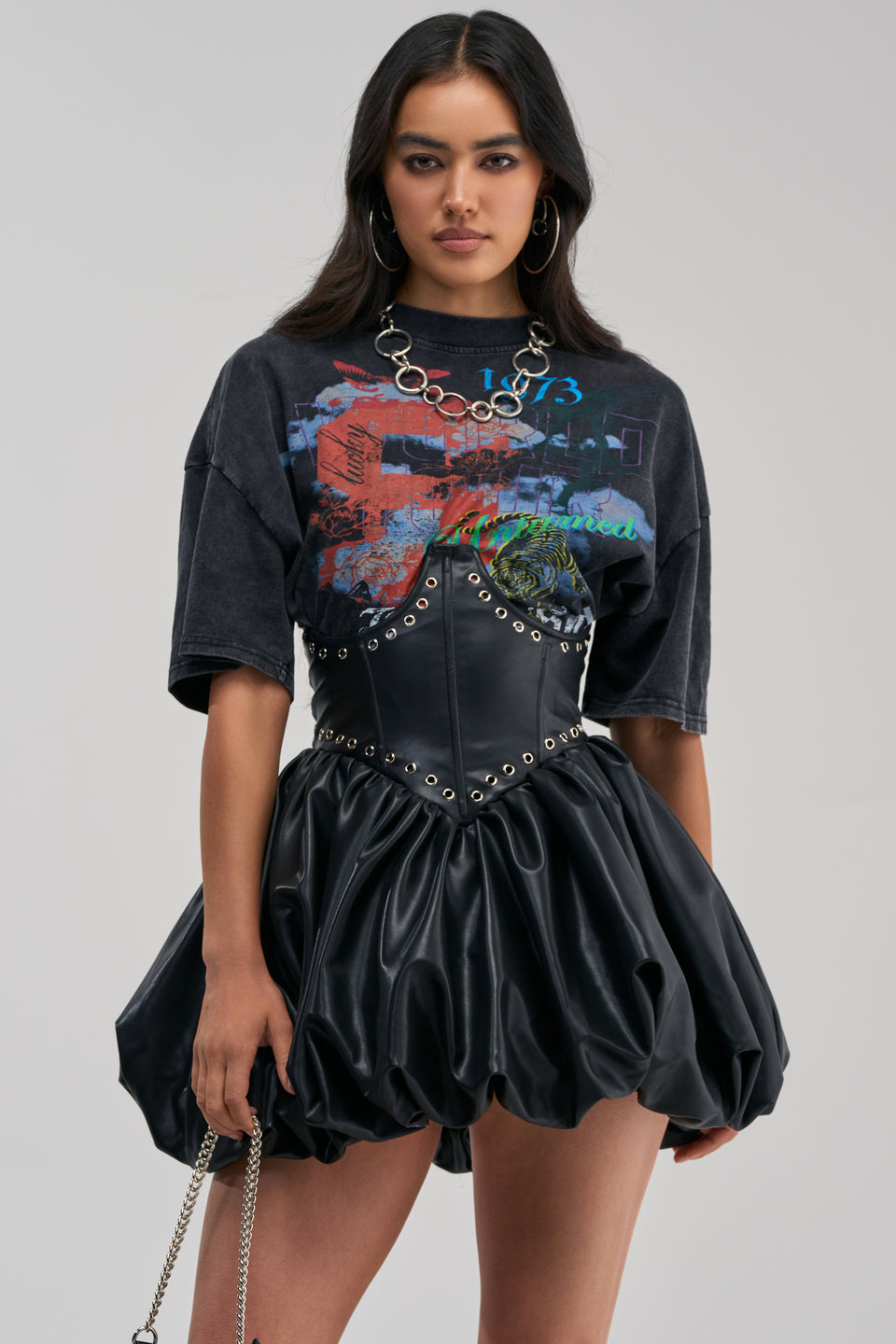 COOL GIRLS ONLY PU MINI DRESS – AKIRA