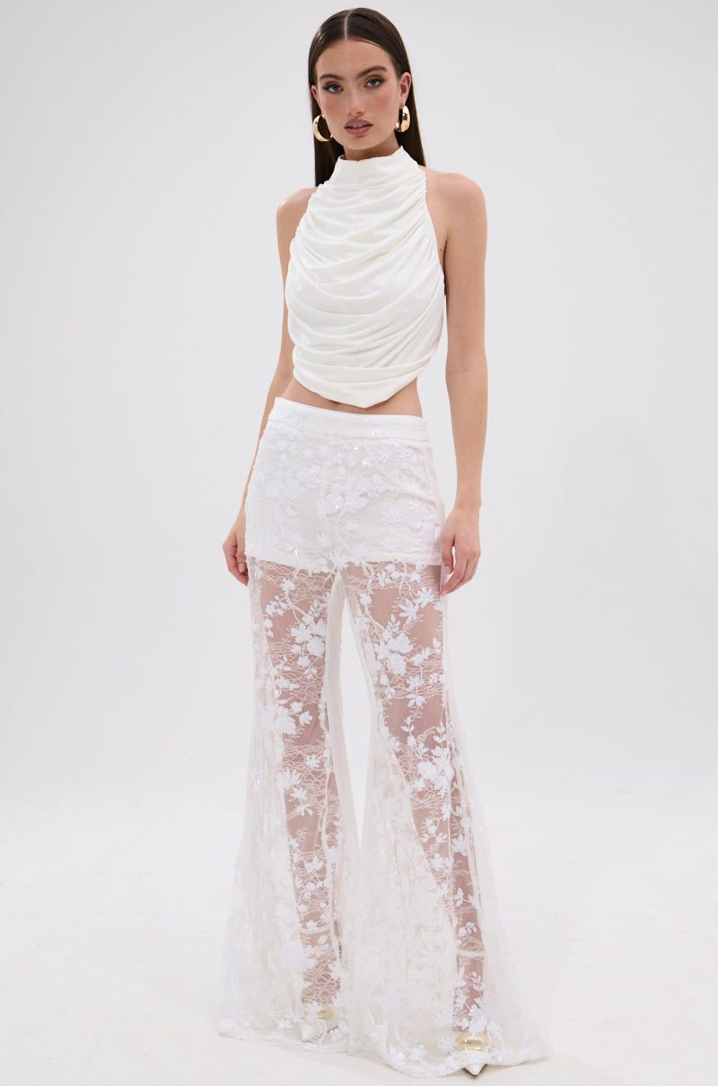 UP NEXT LACE PANT IN WHITE – AKIRA