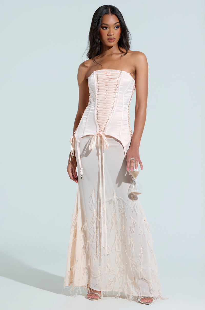 STAR OF THE SHOW CORSET MAXI DRESS – AKIRA