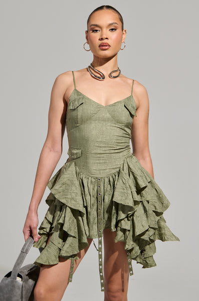 CANT COMPARE CHIFFON MINI DRESS – AKIRA