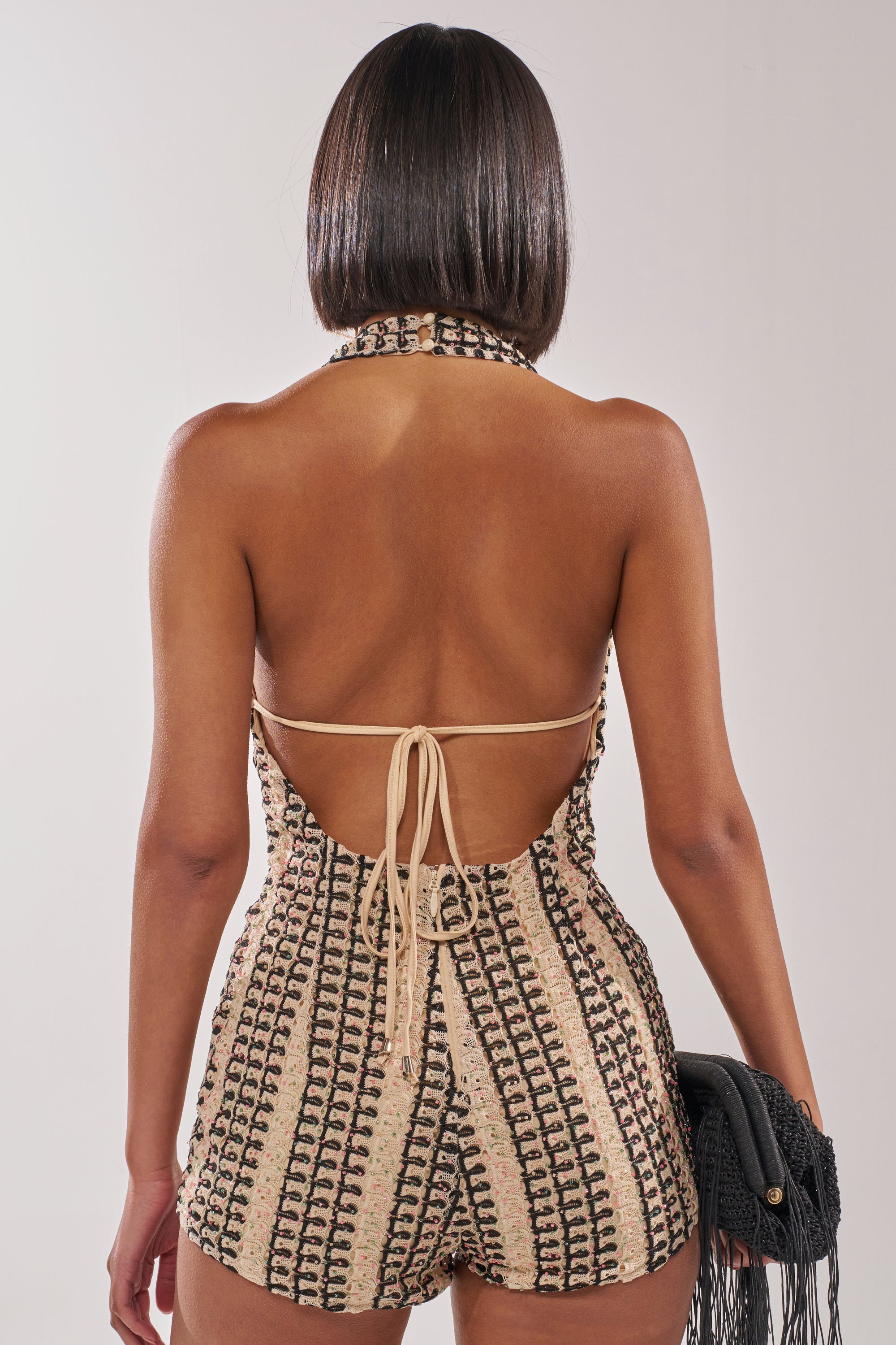 FIORA BEADED ROMPER – AKIRA