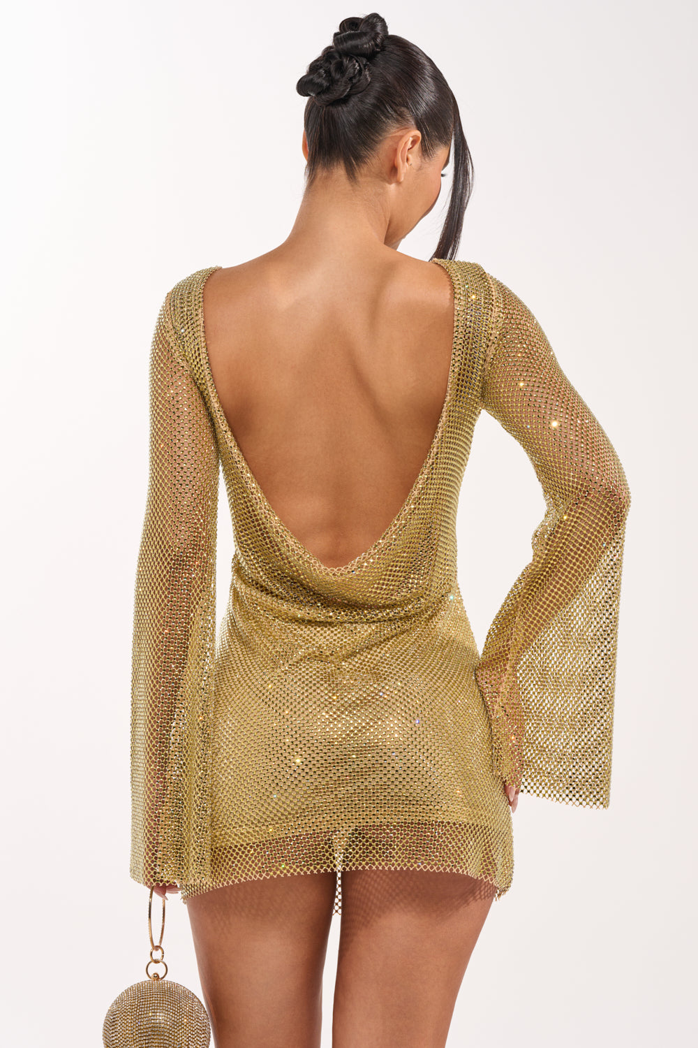 open lace back dress TAKE ME TO IBIZA RHINESTONE MINI DRESS – AKIRA