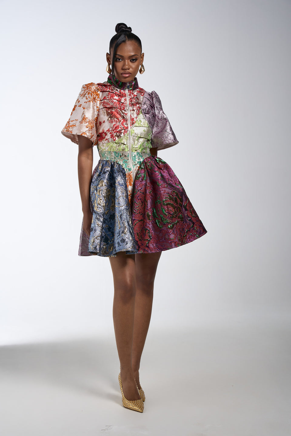 brocade mini dress AKIRA Stay With Me Brocade Mini Dress