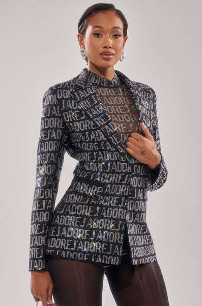 J'ADORE EMBELLISHED BLAZER – AKIRA