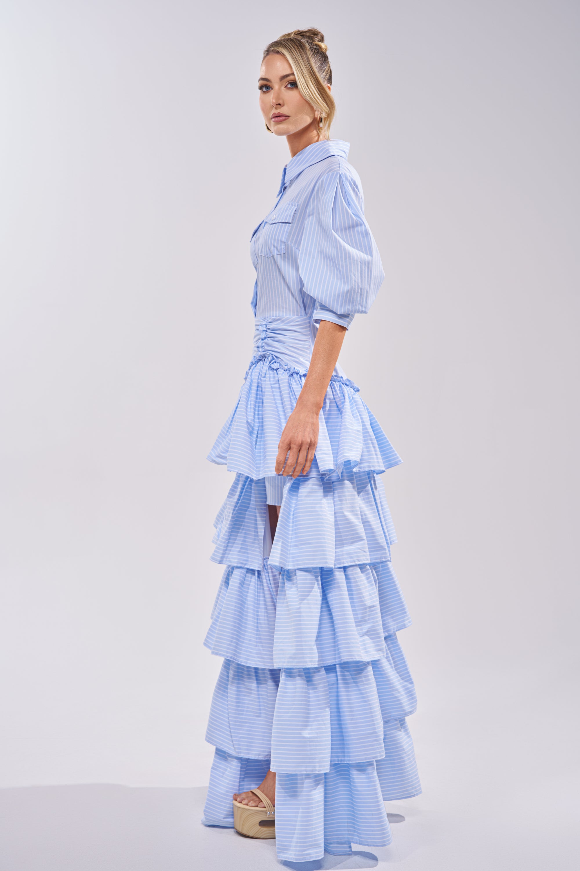 IT'S A DATE POPLIN MAXI DRESS IN BLUE – AKIRA IT'S A DATE POPLIN MAXI DRESS IN BLUE – AKIRA