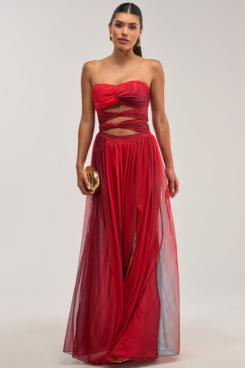 CELESTE CHIFFON MAXI DRESS IN MULTI – AKIRA