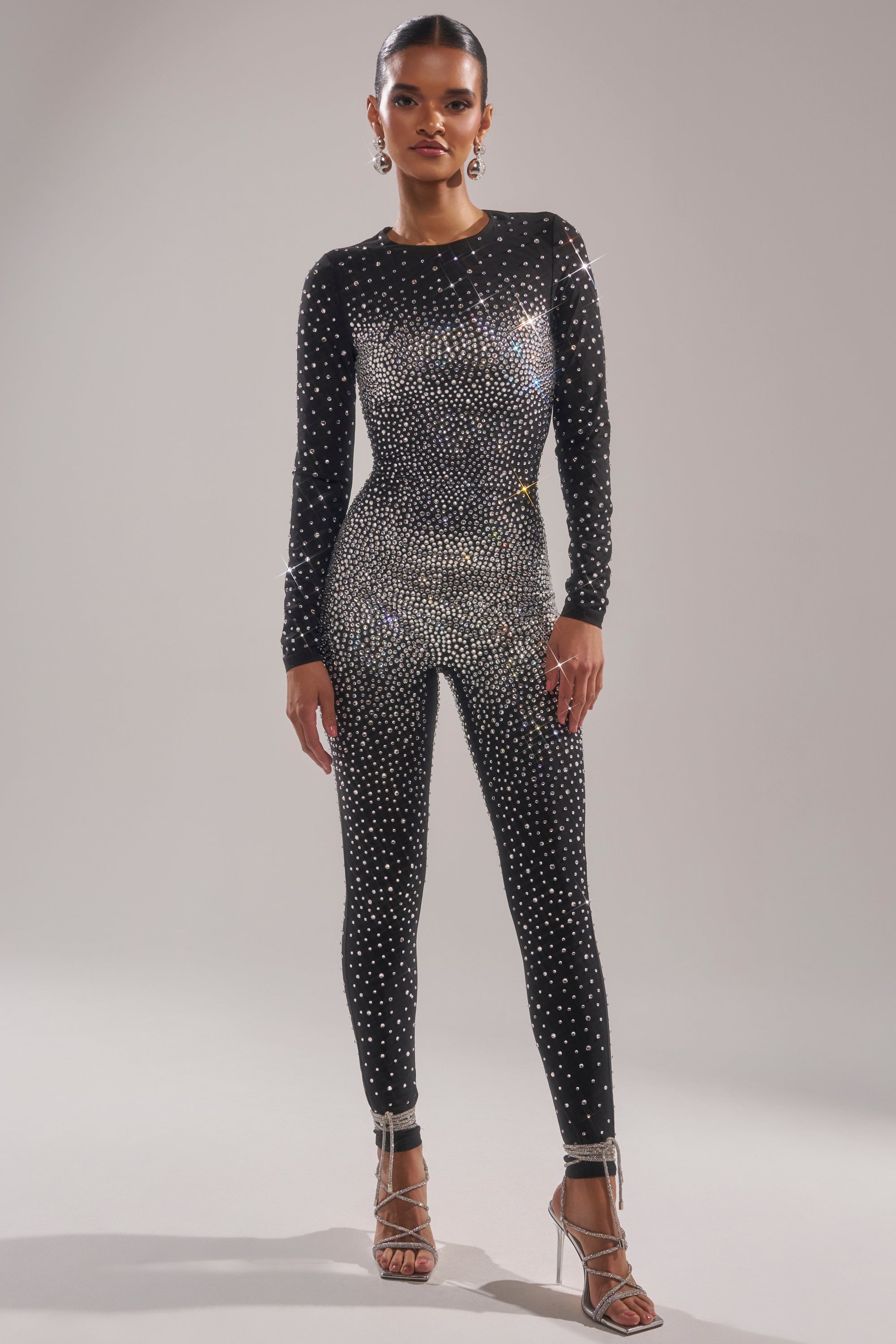 ALL ABOUT ME RHINESTONE JUMPSUIT – AKIRA