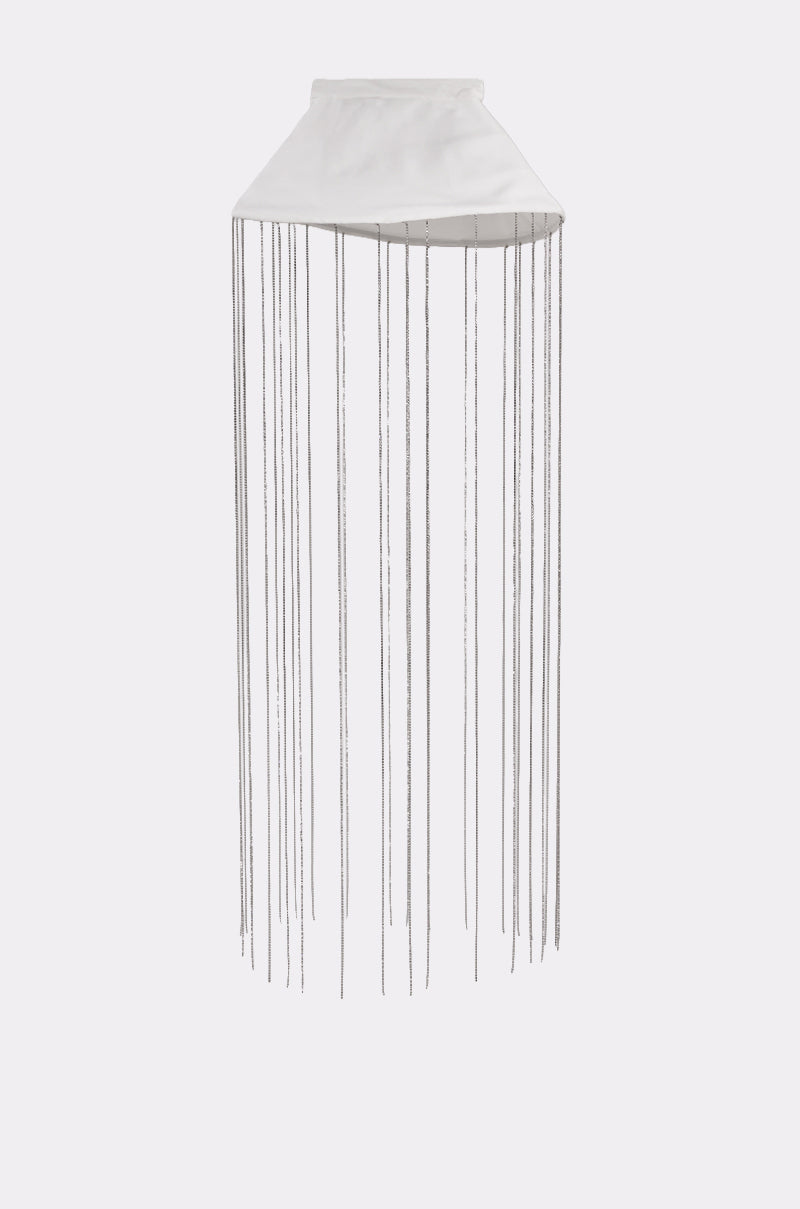 The REALLY LIKE THAT BELT features long, thin rhinestone fringe hanging vertically, creating a dramatic and elongated look—perfect for clubwear. 5