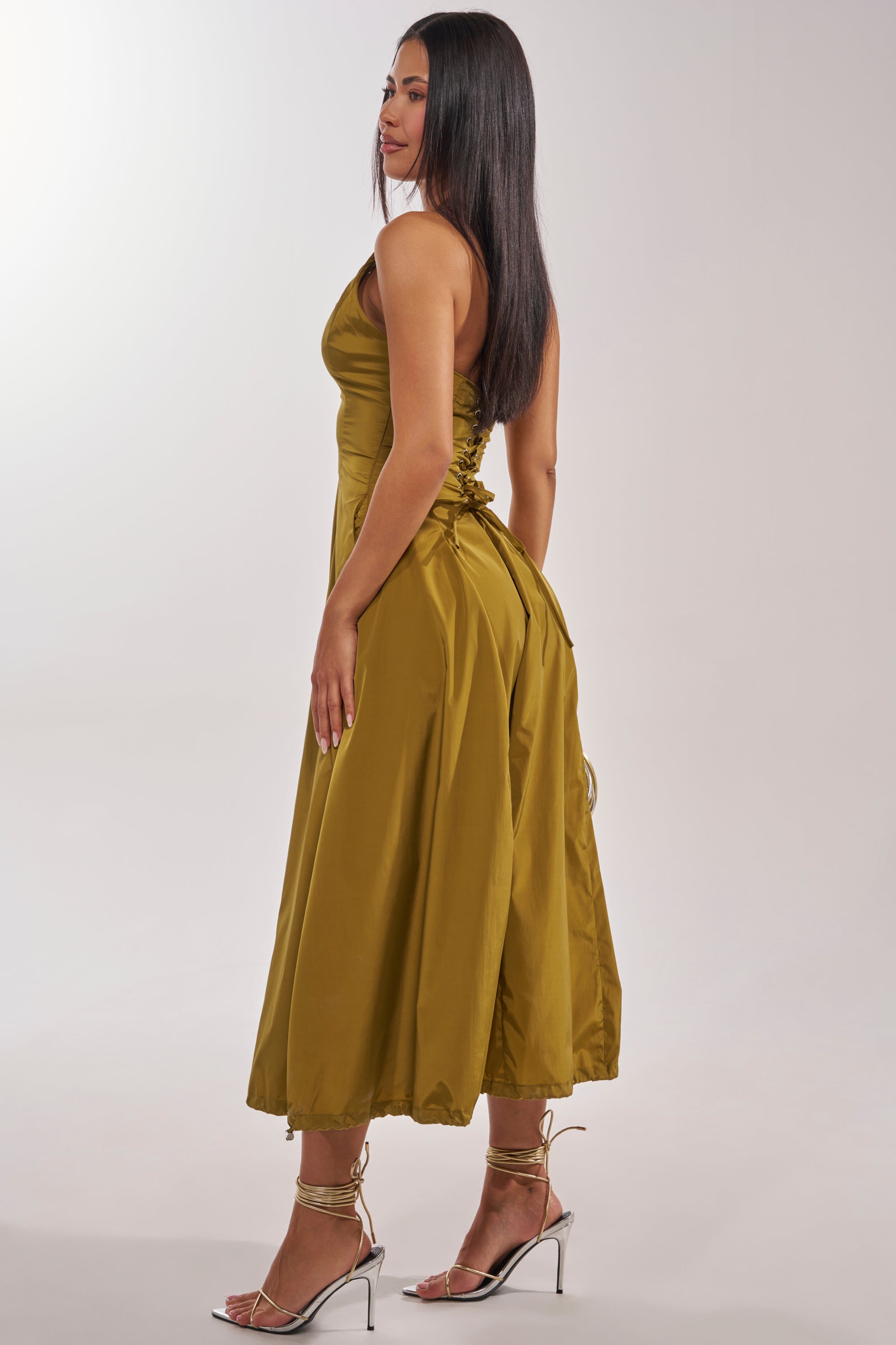 SOMETHING LIGHT NYLON MAXI DRESS – AKIRA