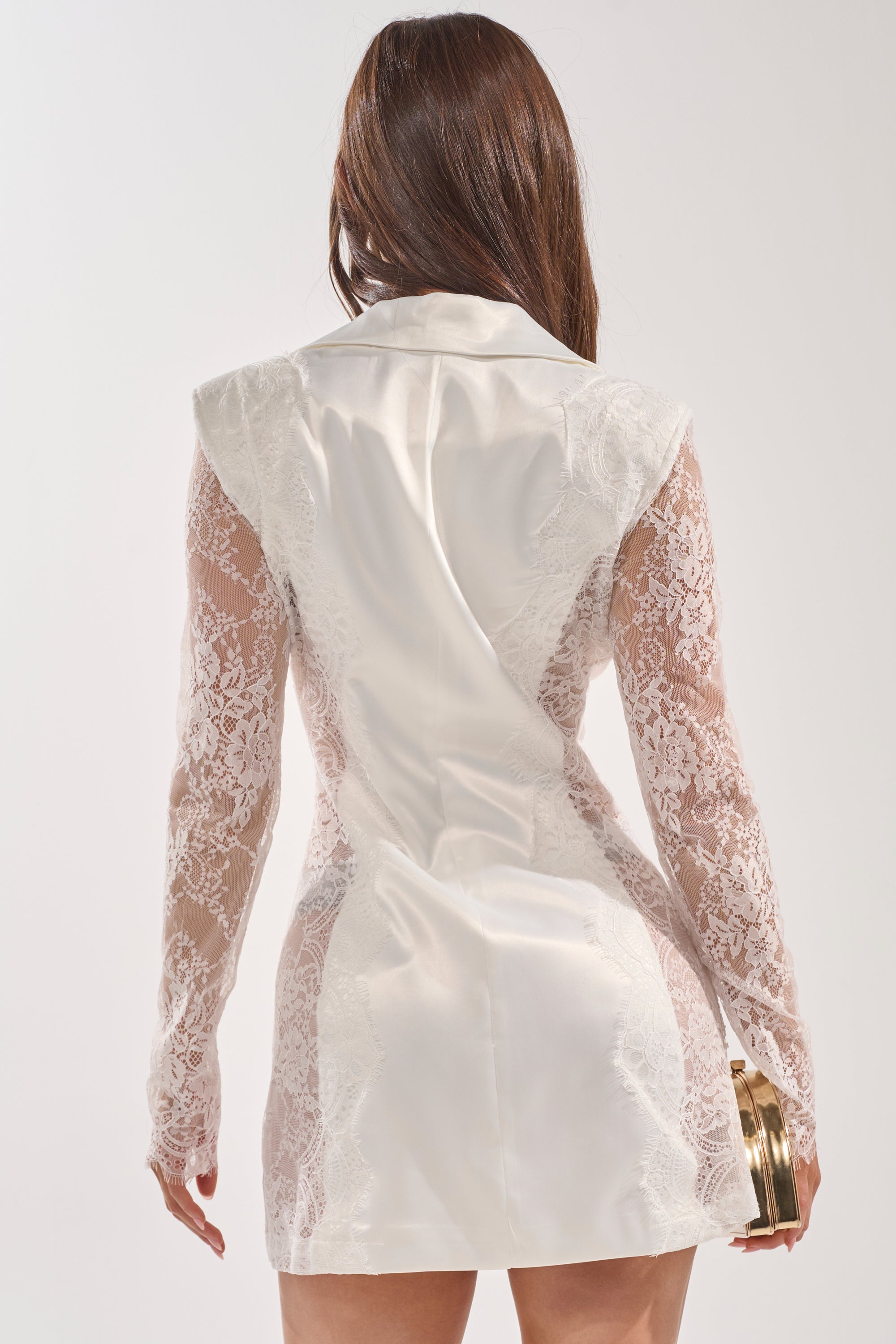 AKIRA She Means Business Blazer Mini Dress | White | Size Small AKIRA She Means Business Blazer Mini Dress | White | Size Small