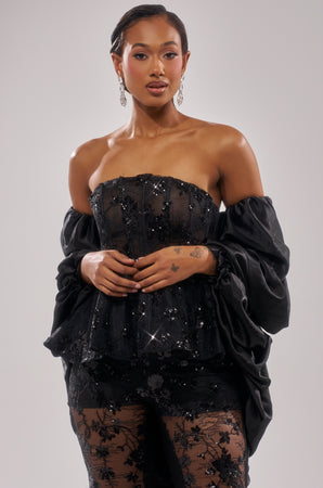 shrug with black dress MORE THAN ENOUGH SATIN IN – AKIRA dressing table with mirror low price Black & Red Star Color:Cerulean Blue This ensemble is the