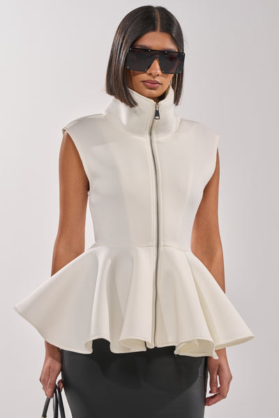 【破格です‼︎】HEVE Prima Peplum JK white LOTTIE NEOPRENE PEPLUM VEST – AKIRA