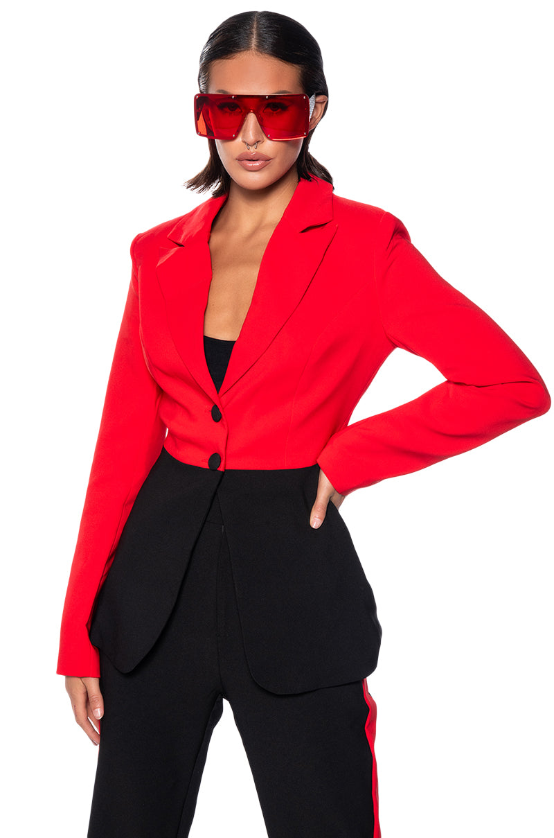 Side View 34th Street Colorblock Blazer 1
