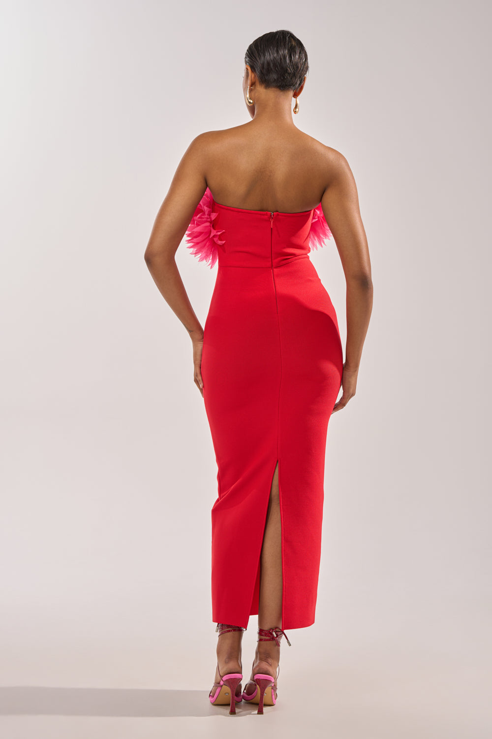 AKIRA Heart On My Sleeve Bandage Midi Dress | Size Medium AKIRA Heart On My Sleeve Bandage Midi Dress | Size Medium