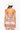 Back View 50 Shades Of Slay Lace Up Satin Ruched Mini Dress in Tan