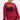 A woman in oversized sunglasses and statement earrings poses in the OPEN FOR BUSINESS SWEATSHIRT IN BURGUNDY with rhinestone mesh paneling over a black bra, styled with light-wash distressed jeans and a black shoulder bag.