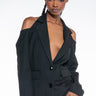 Front View 90s Vibes Halter Blazer