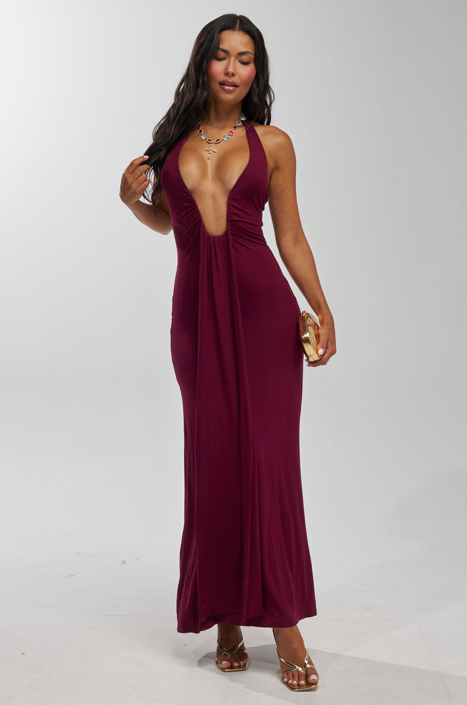 akira burgundy dress AKIRA Ari Tulle High Low Dress | Burgundy