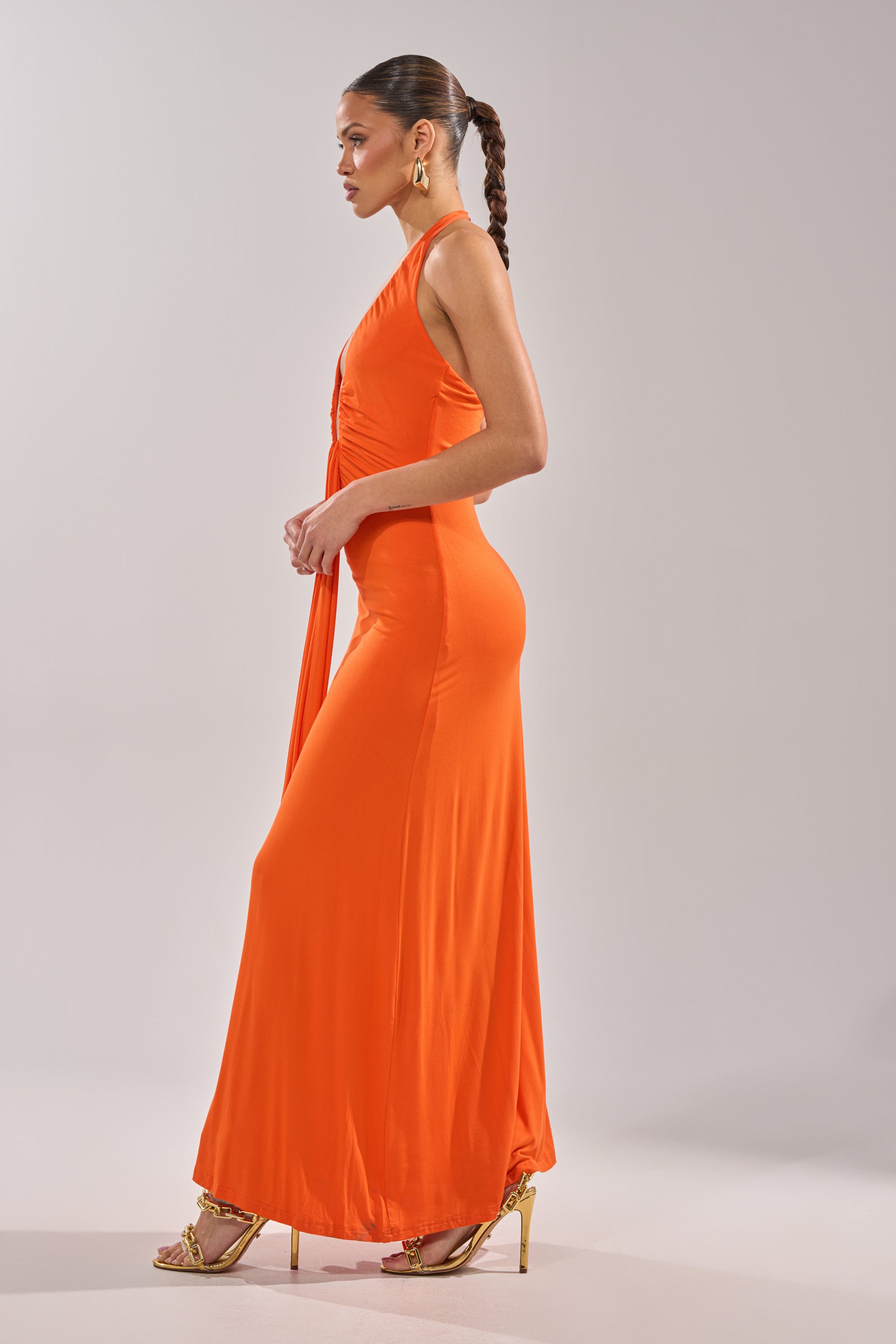 MAKE YOU LOSE YOUR MIND MAXI DRESS IN ORANGE AKIRA MAKE YOU LOSE YOUR MIND MAXI DRESS IN ORANGE AKIRA