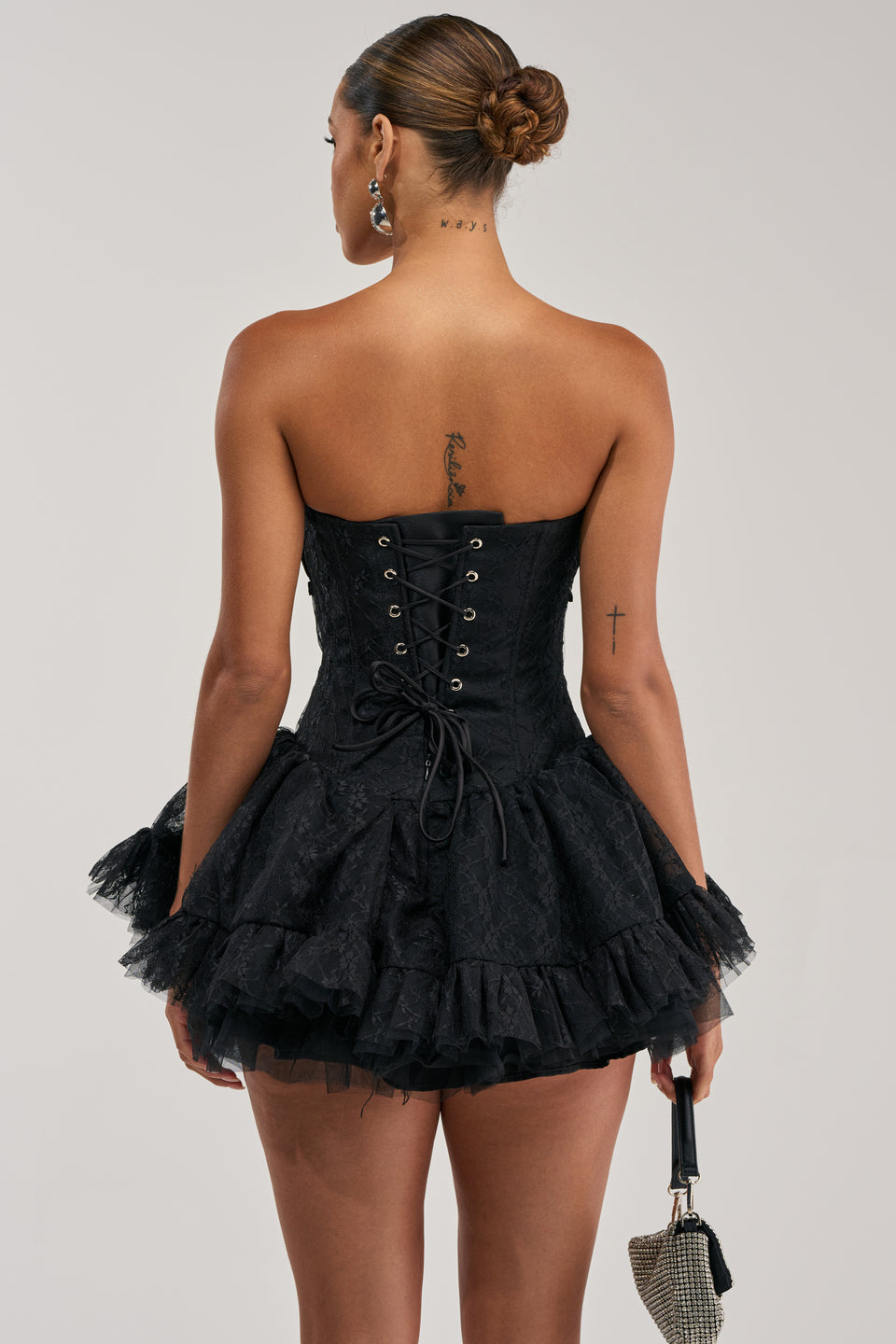 PARTY STARTER CORSET LACE UP MINI DRESS – AKIRA