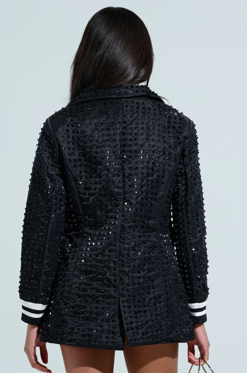 FIRST ROUND DRAFT PICK STUDDED BLAZER – AKIRA