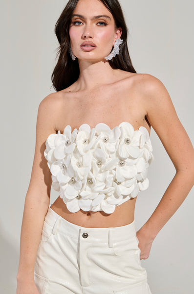 THEREDTHREAD / ザレッドスレッド】S cut out tops petal