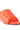 The AZALEA WANG AJIT ORANGE SANDAL features a bright orange satin textile upper with an open toe design, highlighted by a metallic emblem. Its glossy finish and soft, padded material offer comfort, while the thin flat sole ensures style is maintained.
