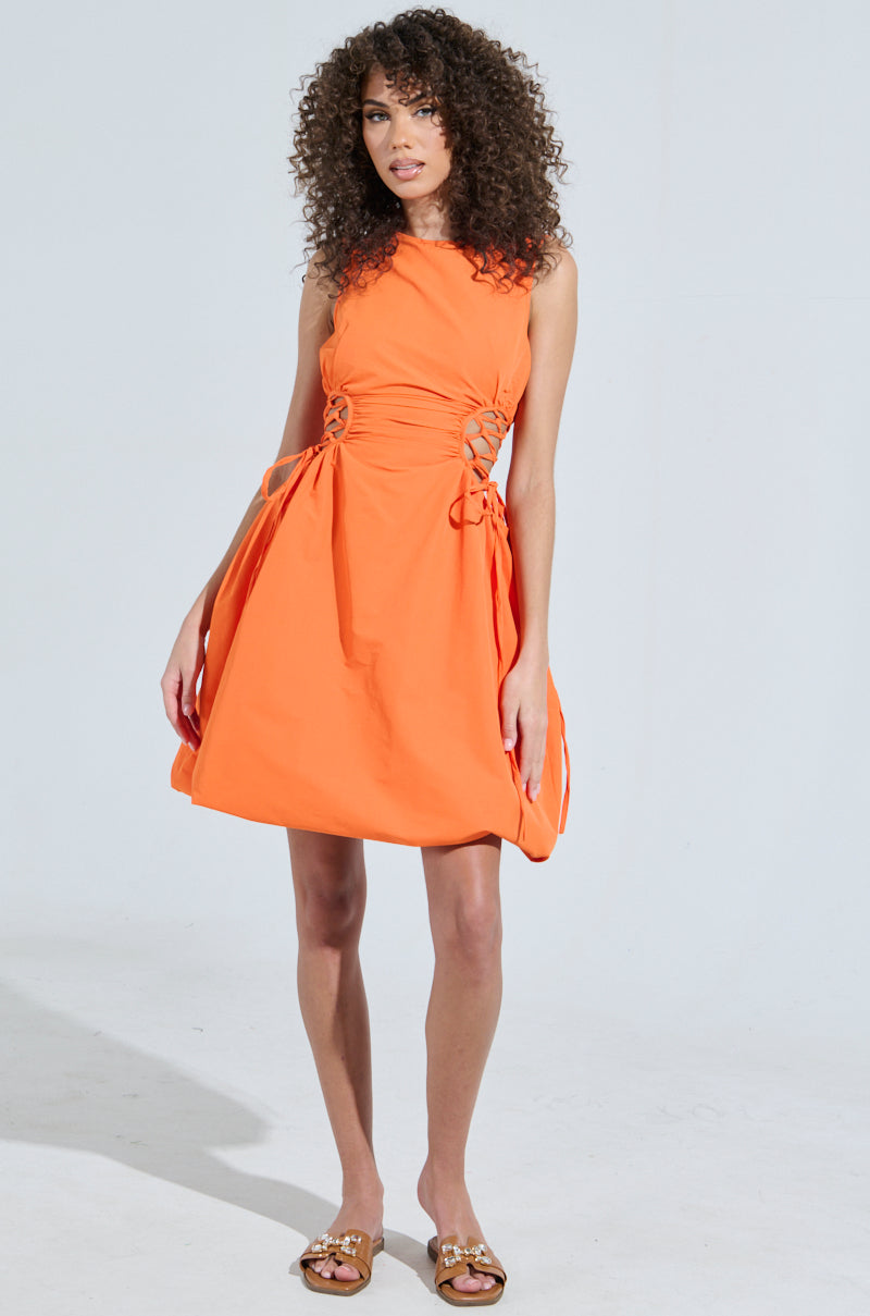 ALINA LACE UP DETAIL MAXI DRESS IN ORANGE – AKIRA ALINA LACE UP DETAIL MAXI DRESS IN ORANGE – AKIRA
