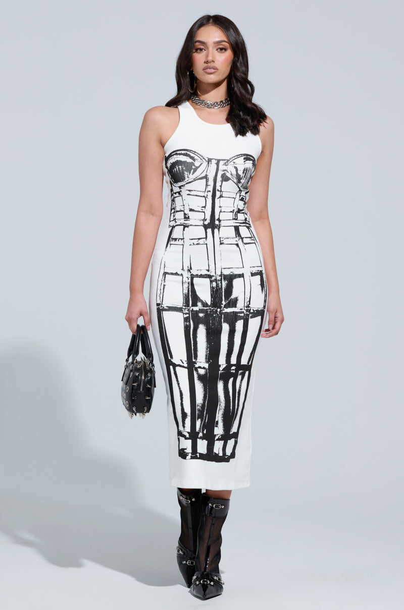 Break Free Printed Midi Dress Akira