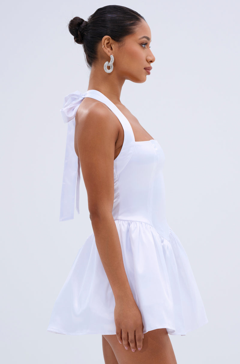 sachin and babi light blue dress Backless White Satin Mini Dress with Lace for Women Club Night Outfits from  Dhgate Basic & Casual Dresses main image 1