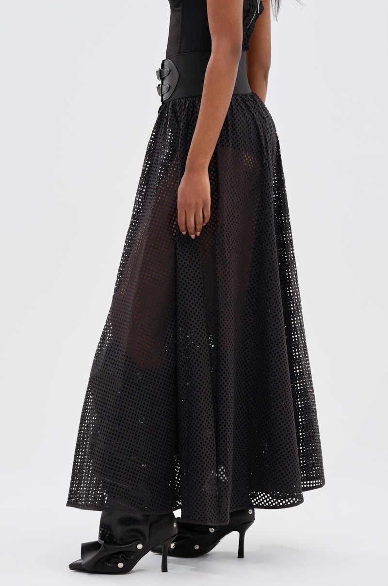 andwang kirakira skirt 01 ブラック 黒 NiiHAi Ltd — THE OVERPACKER SKIRT IN BLACK