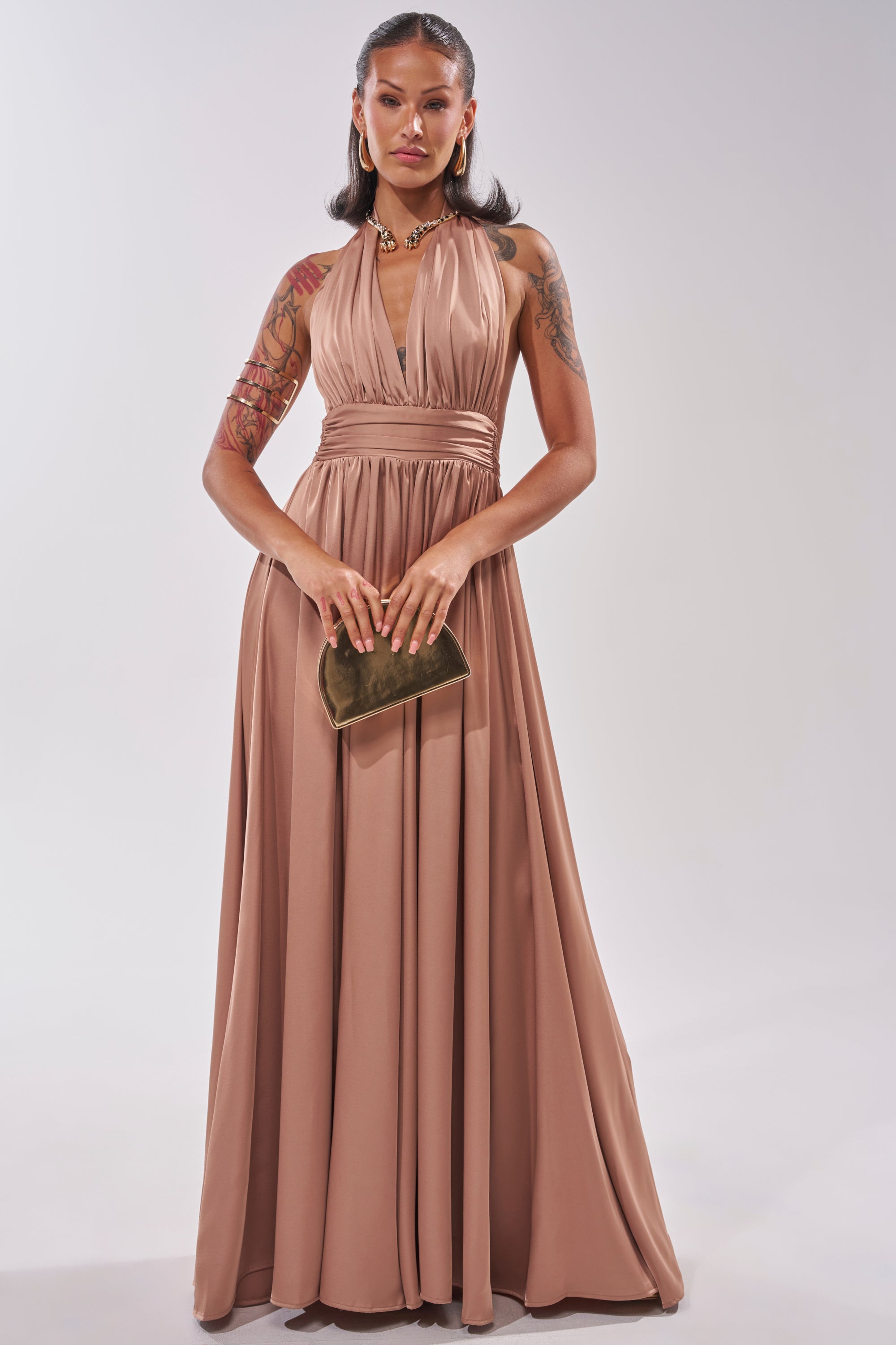 AKIRA Best Dressed Satin Jumpsuit