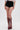 Wearing the TOO HOT TO HANDLE LACE HOT SHORT and maroon multi-buckle platform boots, a person stands against a plain light background, showing only their legs and part of their torso.