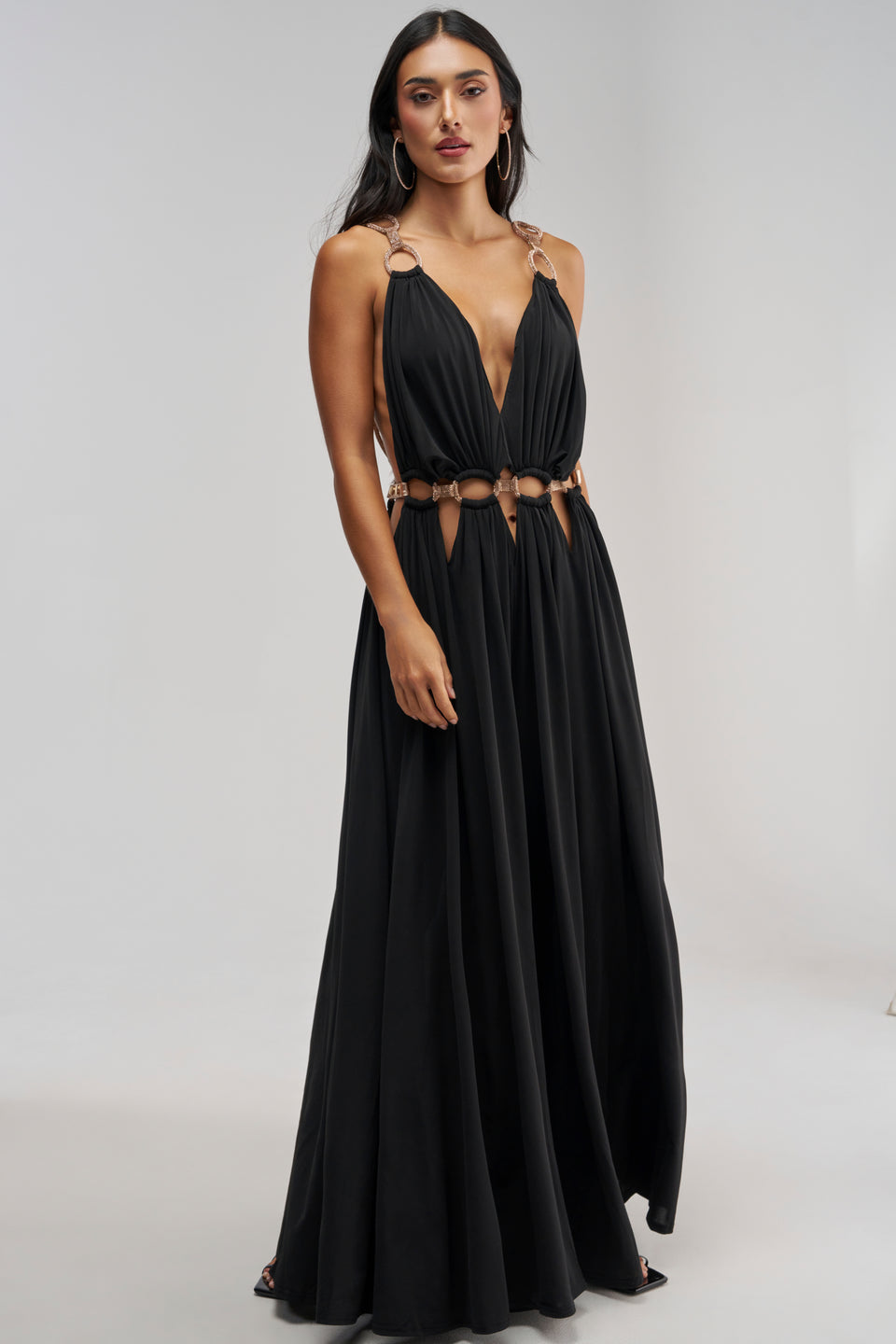 SITTING PRETTY PAVE CHAIN LINK JUMPSUIT DRESS – AKIRA