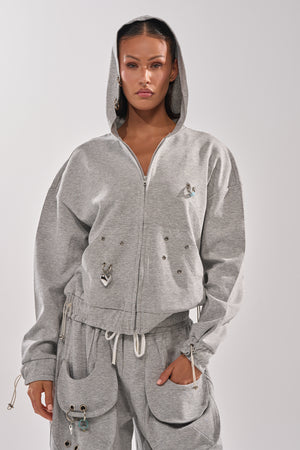 GET WITH IT ZIP UP SWEATSHIRT – AKIRA