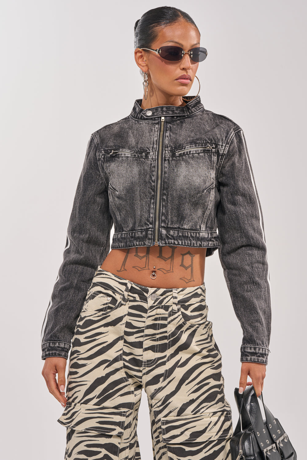AFTER HOURS DENIM MOTO IN BLACK – AKIRA