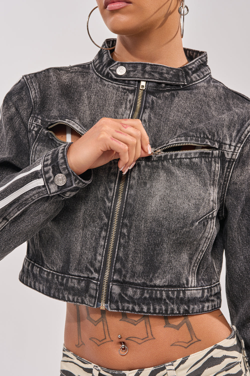 AFTER HOURS DENIM MOTO IN BLACK – AKIRA