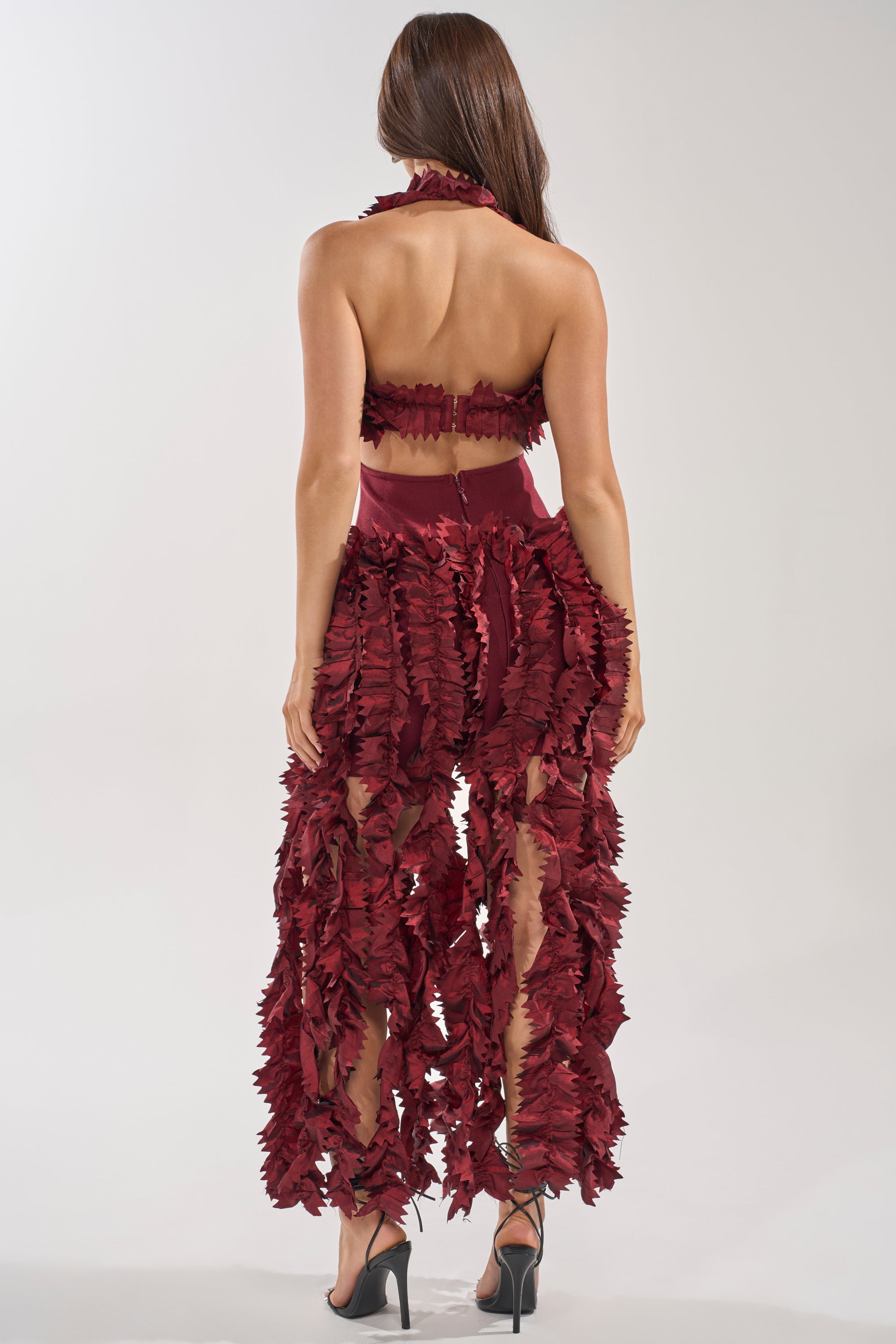 BEST DRESSED FLOCKED MAXI DRESS – AKIRA