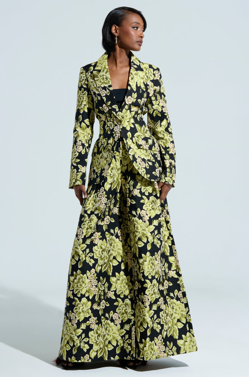 タグ付き FLOWER PRINT VELOUR PANTS 直近モデル Leopard Printed Velour Dress Pant - Kate Hewko