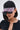 A woman wears the NAILED IT HAT, a black ball cap decorated with pink and black press-on nail accents on the brim, styled with oversized sunglasses and a black lace-trim buttoned top.